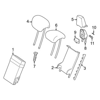 Mercedes-Benz OE - Seats & Tracks - Rear Seat Components (Armrest & Headrest)