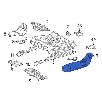 Mercedes-Benz OE - Front Right Outer Seat Back Recliner Adjustment Mechanism Cover
