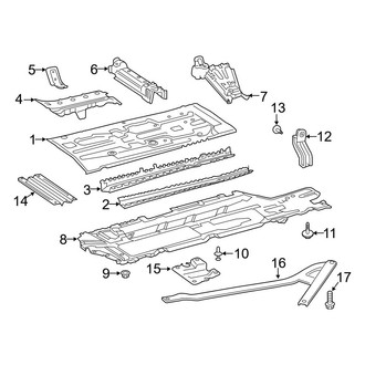 Mercedes-Benz OE - Pillars, Rocker & Floor - Floor & Rails