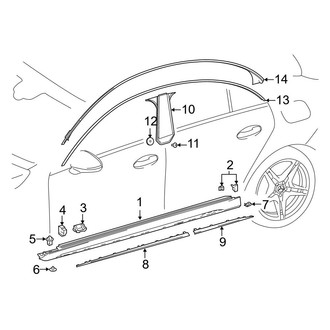 Mercedes-Benz OE - Pillars, Rocker & Floor - Exterior Trim