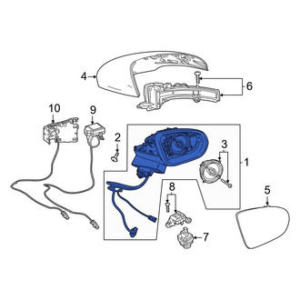 Mercedes-Benz OE - Front Left Door Mirror