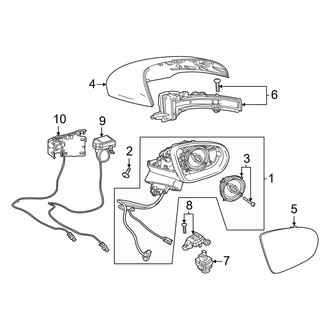 Mercedes-Benz OE - Front Door - Outside Mirrors