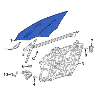 Mercedes-Benz OE - Rear Left Door Glass