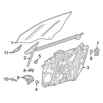 Mercedes-Benz OE - Front Door - Glass & Hardware