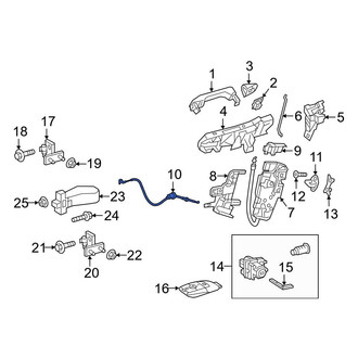 Mercedes-Benz OE - Front Door Latch Cable