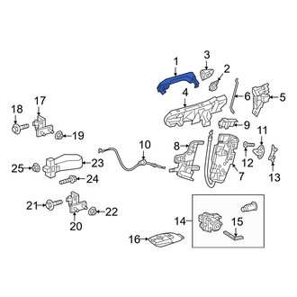 Mercedes-Benz OE - Front Left Outer Exterior Door Handle
