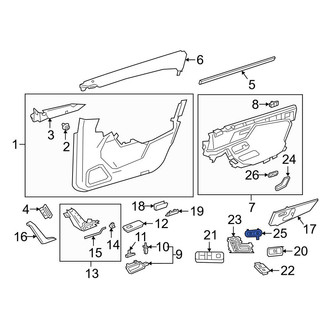 Mercedes-Benz OE - Front Left Seat Heater Switch