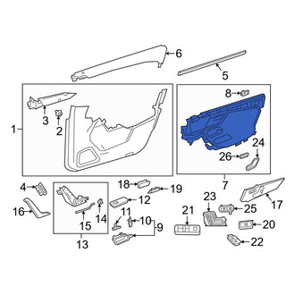 Mercedes-Benz OE - Front Left Door Armrest