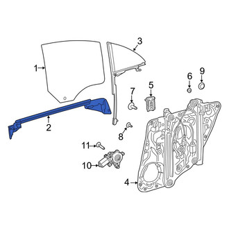 Mercedes-Benz OE - Rear Left Window Channel