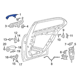 Mercedes-Benz OE - Front Left Outer Exterior Door Handle