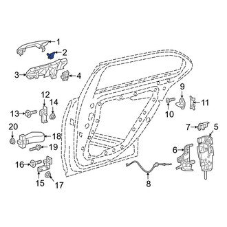 Mercedes-Benz OE - Front Left Exterior Door Handle Cover
