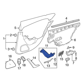 Mercedes-Benz OE - Rear Left Interior Door Pull Handle