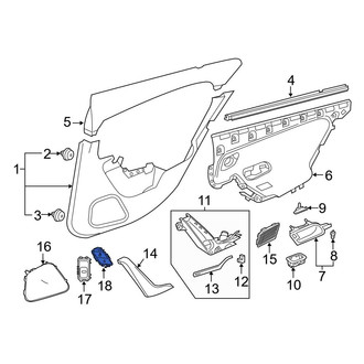 Mercedes-Benz OE - Rear Right Door Lock Switch
