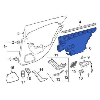 Mercedes-Benz OE - Front Right Door Armrest