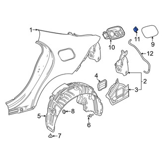 Mercedes-Benz OE - Rear Fuel Filler Door Lock Actuator