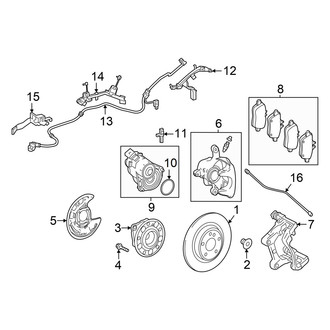 Mercedes-Benz OE - Rear Suspension - Brake Components (Base)