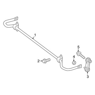 Mercedes-Benz OE - Rear Suspension - Stabilizer Bar & Components (AWD)