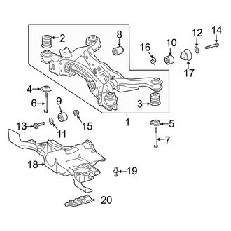 Mercedes-Benz OE - Rear Suspension - Suspension Mounting