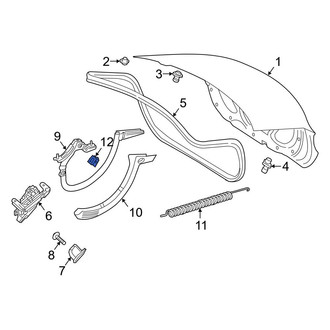 Mercedes-Benz OE - Deck Lid Hinge Spacer