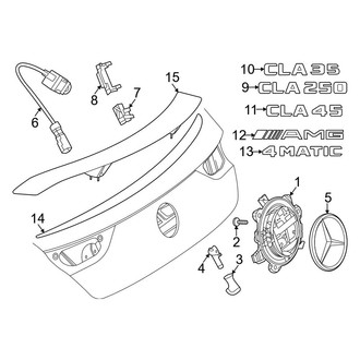 Mercedes-Benz OE - Trunk Lid - Exterior Trim