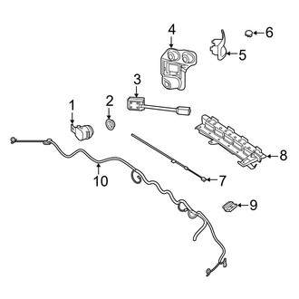 Mercedes-Benz OE - Rear Bumper - Electrical Components (W/O AMG Line), (Base / 4Matic)