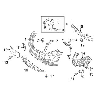 Mercedes-Benz OE - Radiator Support Splash Shield Clip