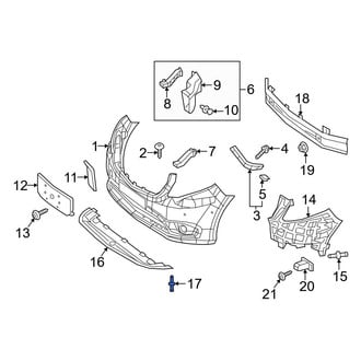 Mercedes-Benz OE - Radiator Support Splash Shield Clip