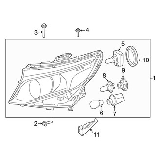 Mercedes-Benz OE - Front Lamps - Headlamp Components