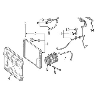 Mercedes-Benz OE - Air Conditioner & Heater - Condenser, Compressor & Lines