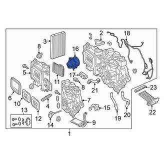 Mercedes-Benz OE - Front HVAC Blower Motor Assembly