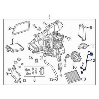 Mercedes-Benz OE - Rear HVAC System Wiring Harness