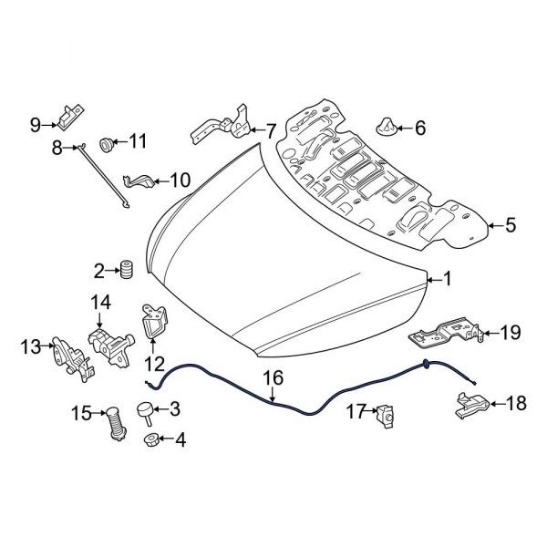 Hood Release Cable