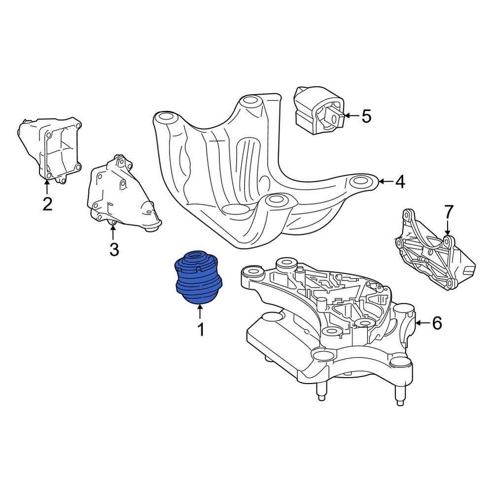 MercedesBenz OE 4472410100 Right Engine Mount