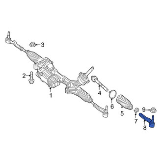 Mercedes-Benz OE - Left Outer Steering Tie Rod End