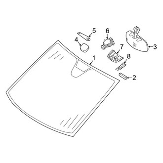 Mercedes-Benz OE - Windshield - Glass