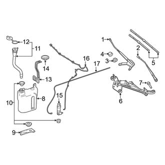 Mercedes-Benz OE - Windshield - Wiper & Washer Components