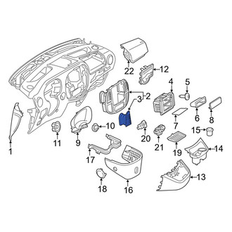 Mercedes-Benz OE - Front Outer Dashboard Air Vent