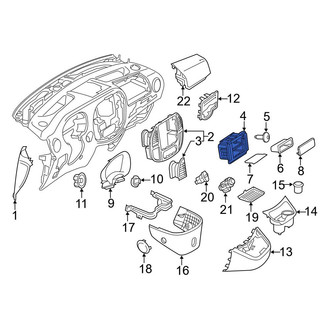 Mercedes-Benz OE - Radio Bracket