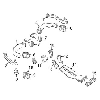 Mercedes-Benz OE - Instrument Panel - Ducts (Instrument Panel)