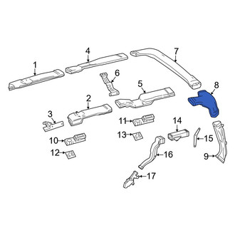 Mercedes-Benz OE - Upper HVAC Duct Adapter