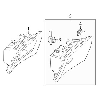 Mercedes-Benz OE - Instrument Panel - Glove Box