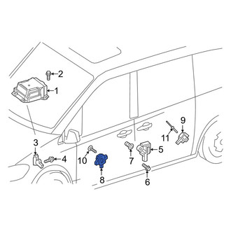 Mercedes-Benz OE - Rear Air Bag Impact Sensor