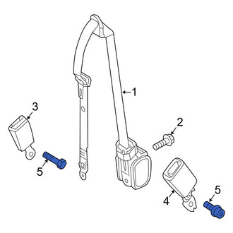 Mercedes-Benz OE - Seat Belt Receptacle Bolt