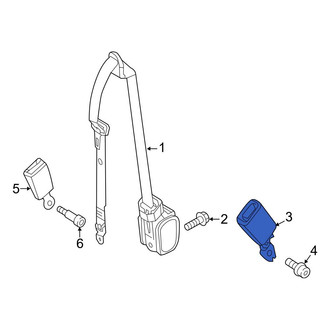 Mercedes-Benz OE - Rear Outer Seat Belt Receptacle