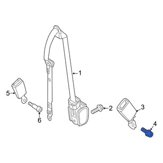 Mercedes-Benz OE - Seat Belt Receptacle Bolt