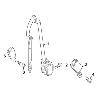 Mercedes-Benz OE - Restraint Systems - Third Row Seat Belts