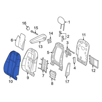 Mercedes-Benz OE - Front Left Seat Back Cushion Cover
