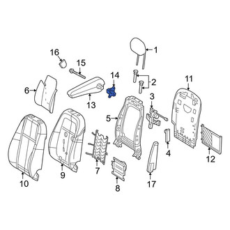 Mercedes-Benz OE - Right Seat Armrest Bracket