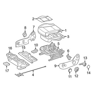 Mercedes-Benz OE - Seats & Tracks - Passenger Seat Components (Seat Cushion)