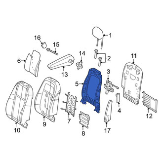 Mercedes-Benz OE - Front Left Seat Back Frame